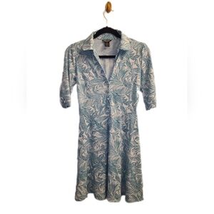 Guess Jeans Tropical Print Secretary Dress